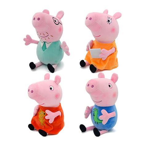 Peppa Pig Boneca De Pel Cia Brinquedos Macio Recheado George Pig Pai M