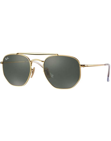 Ray Ban Marshal Retro S Aviator G Sunglasses In Gold