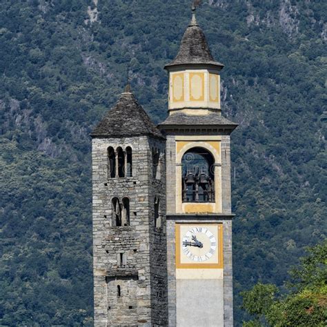 Two Towers in Masera, Near Domodossola Stock Image - Image of tower, ancient: 125907707