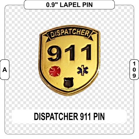 Dispatcher 911 Lapel Pin Police Fire Ems Paramedic Emt Leo A Etsy