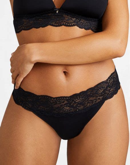 Slip brésilien Aubade Sweetessence Noir