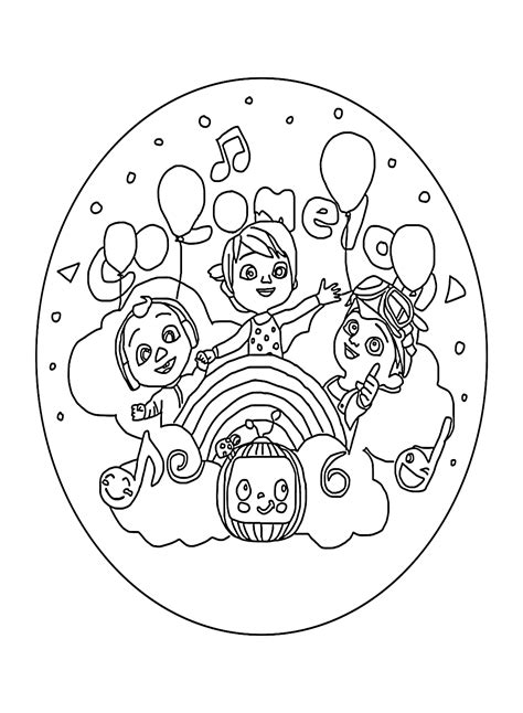 Free Printable Cocomelon Coloring Pages