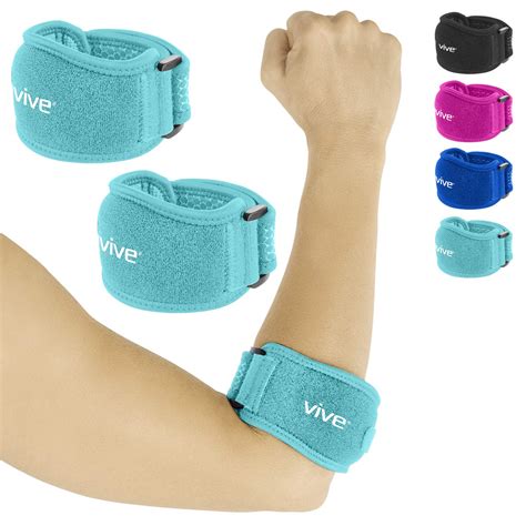 Buy Vive Tennis Elbow Brace Pair Rheumatoid Strap For Bursitis Golfers Lateral And Medial