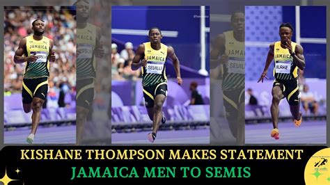 Kishane Thompson Look Very Comfortable In First Heat As Jamaica Men