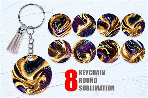 Keychain D Liquid Art Marble Graphic By Artnoy Creative Fabrica