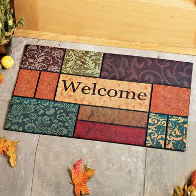 Colorful Welcome Door Mat $10.00 | Welcome door mats, Door mat, Porch rug