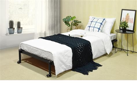 FetiNes Cama Plegable De Metal Para Cama Individual Somier De Lamas