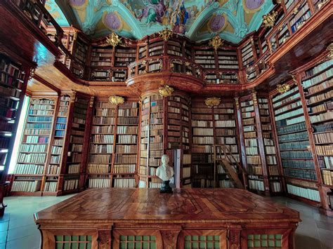 Monastery Library Sankt Florian Upper Austria Austria V Kay