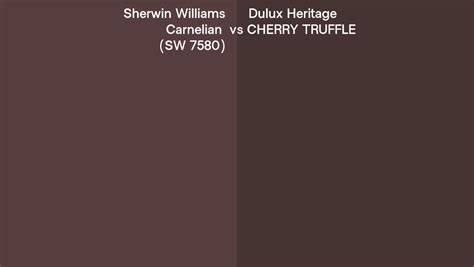 Sherwin Williams Carnelian Sw Vs Dulux Heritage Cherry Truffle