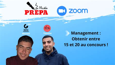 Management Replay Mister Prépa Zoom Mister Prépa