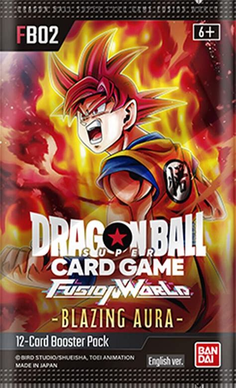 Blazing Aura Booster Pack Blazing Aura Dragon Ball Super Fusion World