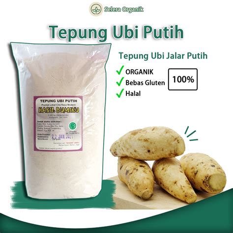 Jual Tepung Ubi Umbi Putih Kg Organik Gluten Free Umbi Jalar Telo