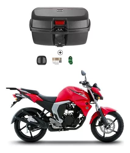 Pack Parrilla Moto Yamaha Fzn 150 2 0 Maleta 32l Cuadrada Cuotas