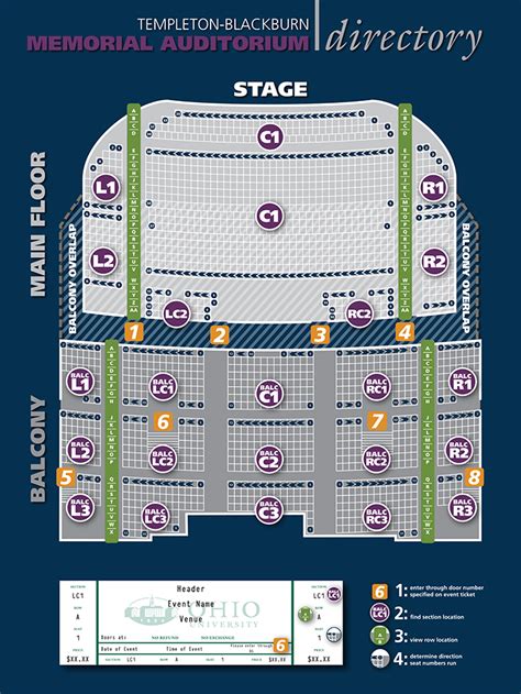 Memorial Auditorium Seating Map Elcho Table