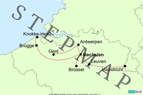 Stepmap Flandern Landkarte F R Belgien