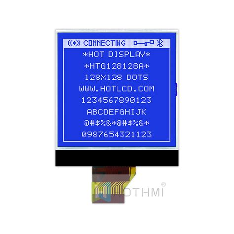 X Graphic Cog Lcd Stn Blue Display With White Side Backlight