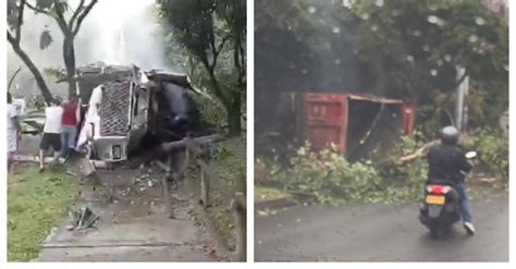 ¡atención Volqueta Se Quedó Sin Frenos Y Causó Fuerte Accidente En Occidente De Medellín