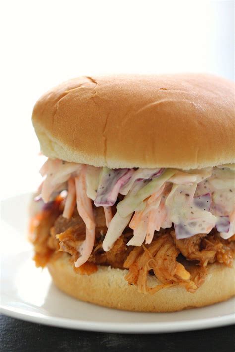 The Best Slow Cooker Bbq Pulled Pork And Coleslaw Sandwiches Recipe