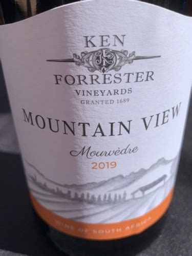 Ken Forrester Mountain View Mourvedre Vivino Us