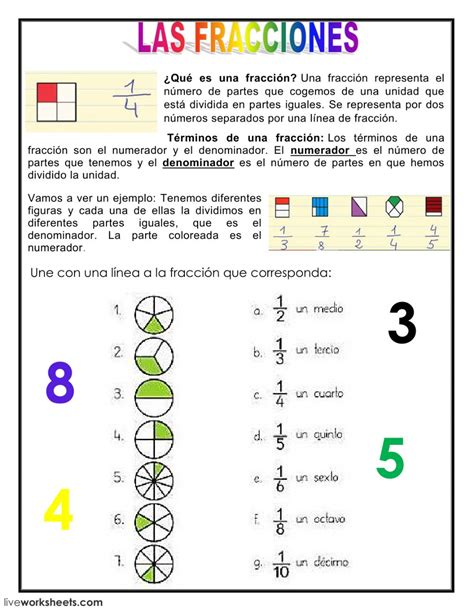 Fracciones Para Ninos De Tercer Grado