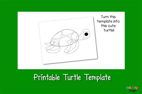 Printable Turtle Craft Template With Directions Etsy