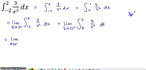 Improper Integral Discontinuous Between Limits Of Integration Youtube