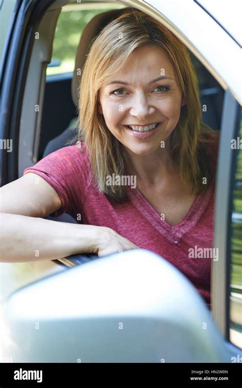 Mature Woman Driving Car Hi Res Stock Photography And Images Alamy