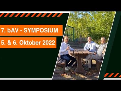 7 BAV Symposium Der Bbvs GmbH In Magdeburg YouTube