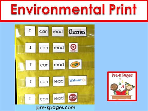 Environmental Print Literacy Ideas For Your Pre K Preschool Or Kindergarten Classroom