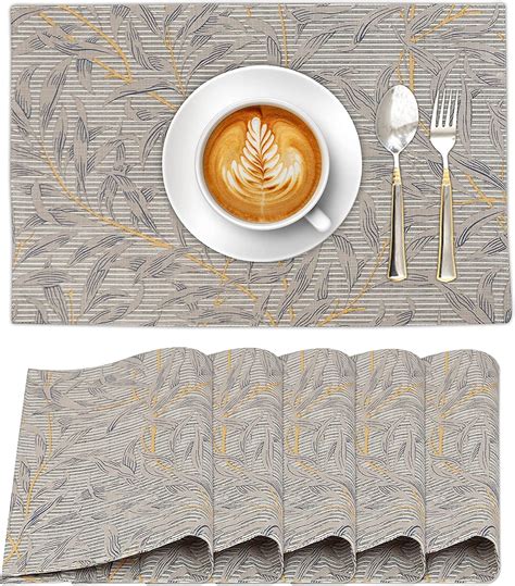 Ruvanti Placemats Cotton X Inch Dining Table Placemats Set Of