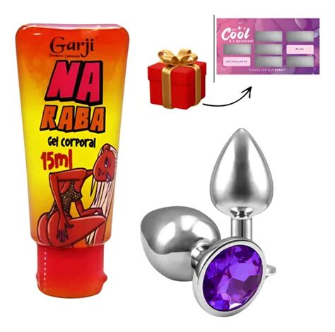 Kit Gel Lubrificante Hot Na Raba Plug Anal Cristal Aço MercadoLivre