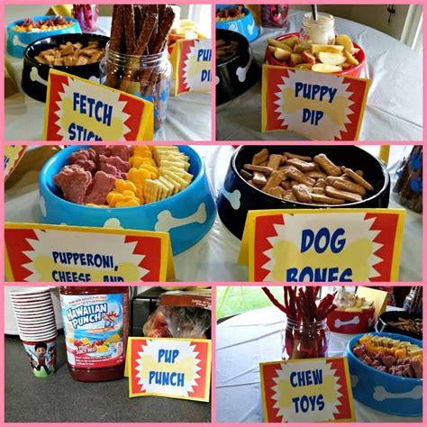 Paw Patrol Themed Birthday Party Food Printable Templates Free