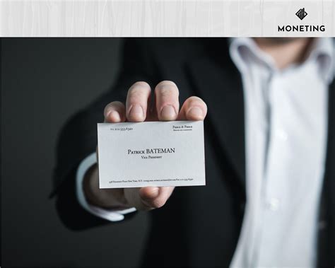 Printable Business Card American Psycho Style Patrick Bateman Business