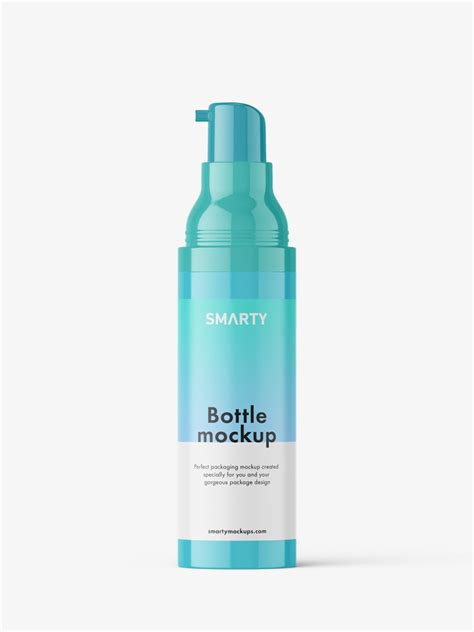 Glossy Airless Bottle Mockup Smarty Mockups