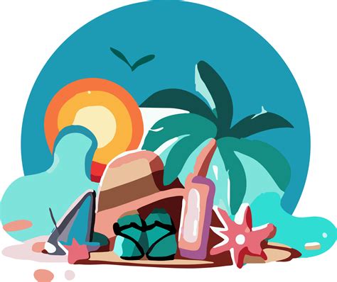 Summer Vacation Png Graphic Clipart Design Png