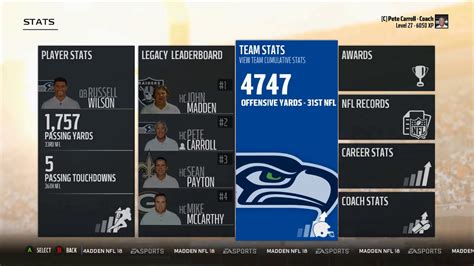 The World Of Stats Seattle Seahawks Madden 18 Franchise Mode Youtube