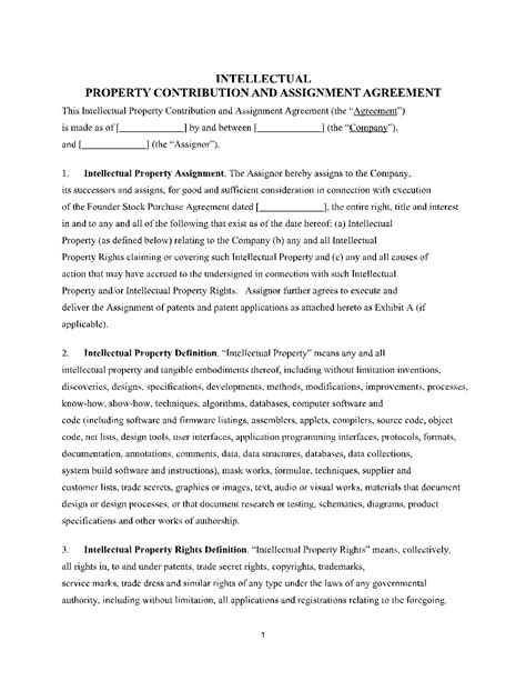 Ownership Agreement Template