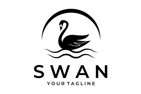 Swan Logo Vector Icon Symbol Graphic Graphic By Hfz13 · Creative Fabrica