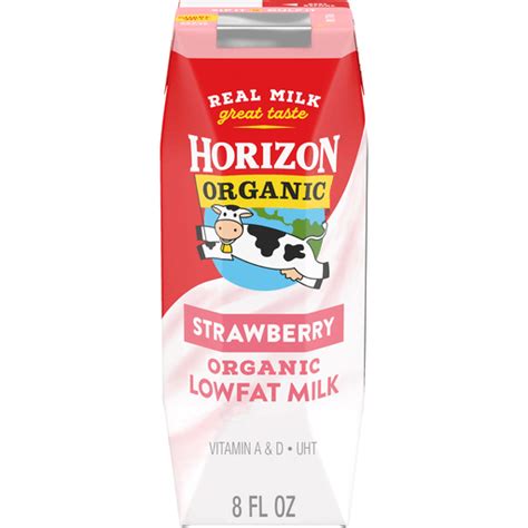 Horizon Organic Shelf Stable Low Fat Milk Boxes Strawberry Oz