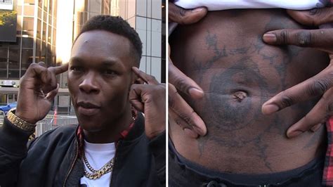 UFC's Israel Adesanya Explains Badass 'Naruto' and 'Avatar' Tats