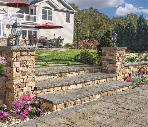 These Beautiful Steps Were Created With Ledgestone Cast Stone From