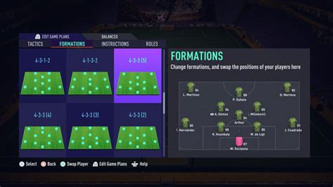 Fifa Les Meilleures Tactiques Formations Et Instructions Customs