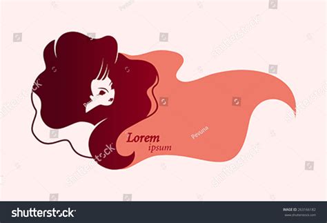 Glamour Girl Long Hair Stock Vector Royalty Free 263166182 Shutterstock