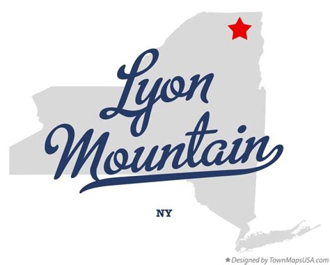 Map of Lyon Mountain, NY, New York