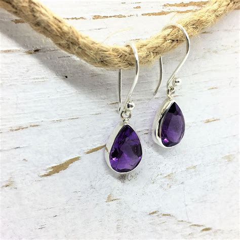 Amethyst Earrings High Quality Handcrafted Crystal Jewellery