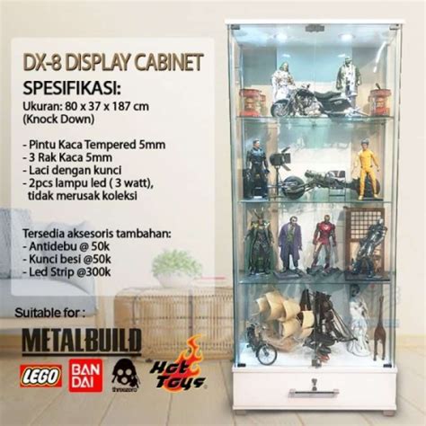 Promo Lemari Hias Kaca Rak Display Hot Toys Etalase Kristal Pajang