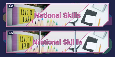 Whole School Display National Skills Banner Twinkl