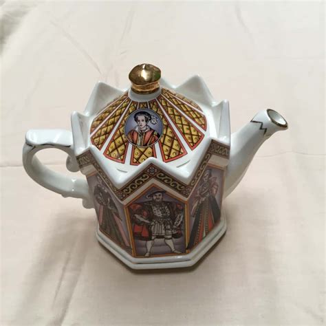 Vintage Sadler Teapot King Henry Vii And His Six Wives Minster