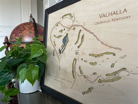 Valhalla Golf Club Golf Course Map Golf Gift - Etsy