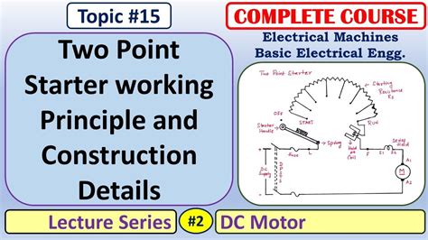 Two Point Starter Working Principle And Construction Details Youtube